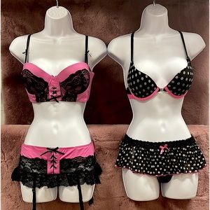 NWT 2 piece micro mini and bra set.